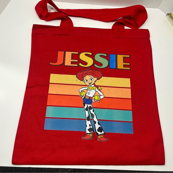 Laviva Sports Jessie from Toy Story 100% Red Cotton Tote - Picture 1 of 5